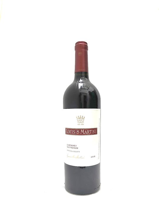 2018 Louis M Martini Cabernet Sauvignon Sonoma County 6 pack Special Offer